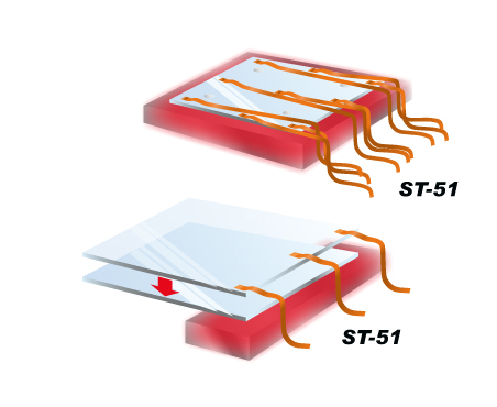 Measurement of temperature distribution when glass substrates are fired / bonded